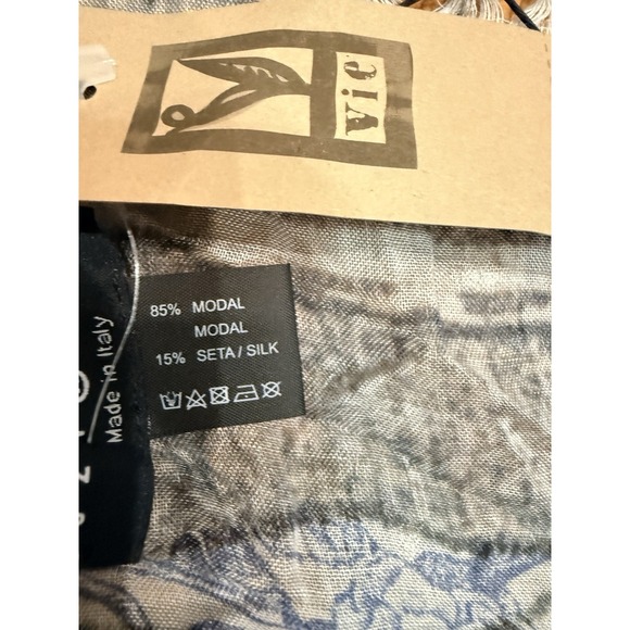 NWT Suzi Roher Rare Mona Lisa Art Scarf Geisha Ukiyo-e Modal Silk 57" Square - Picture 3 of 3